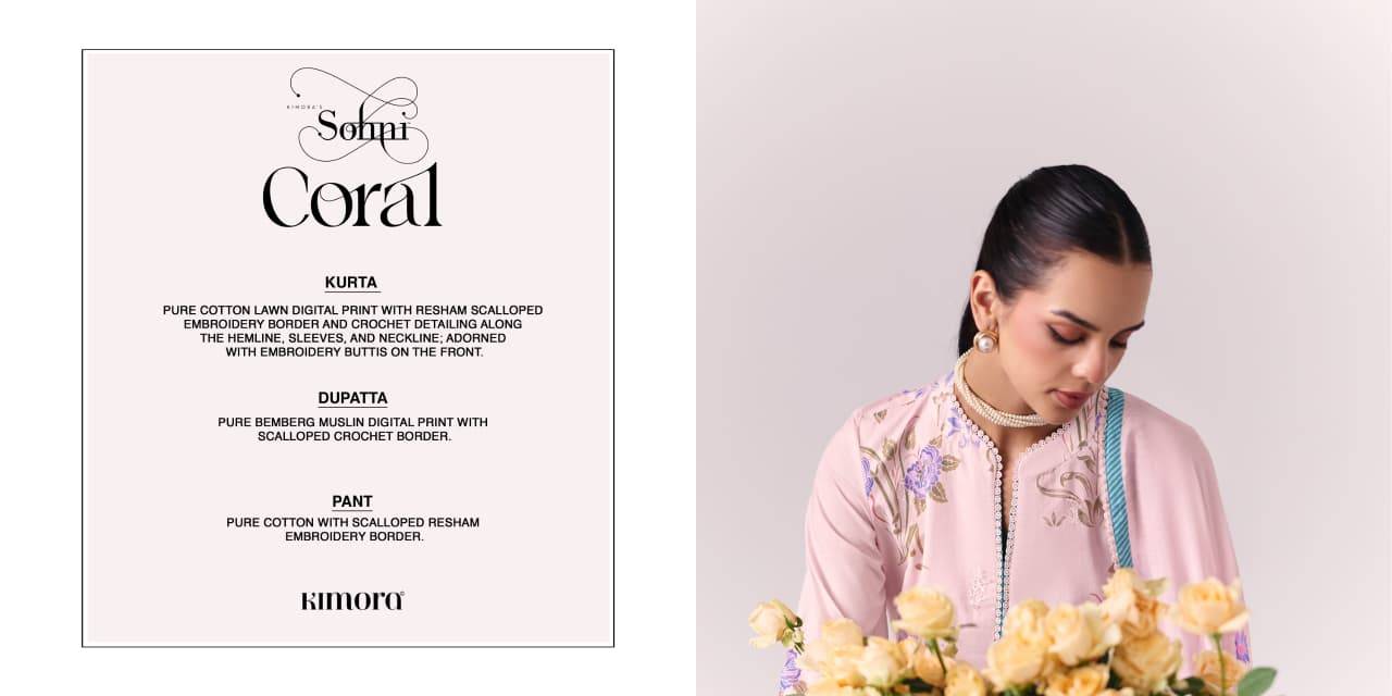 Coral vol-76 by Sohni 831 to 3834 Series Indian Traditional Wear Bridal Collection Beautiful Pure Cotton lawn dresses At Wholesale Price